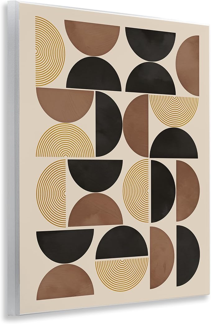 Stupell Industries Midcentury Geometric Shapes Wall Plaque Art Design by Nina Blue, 11 x 14