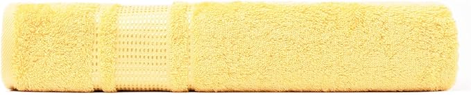 Melissa Linen, Bath Sheet Towel, 100% Turkish Cotton Towel for Bathroom, Absorbent, Quick Dry, Durable and Soft Shower Towel, 35 in x 60 in, Spa and Hotel Quality, Light Yellow