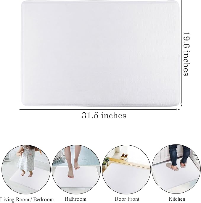 LB Gold Get Naked Bath Mat for Bathroom- Modern Black Marble Non Slip Doormat- Funny Luxury Geometric Super Absorbent Memory Foam Living Room Bedroom Door Front Floor Area Rugs,31.5x19.6 Inch
