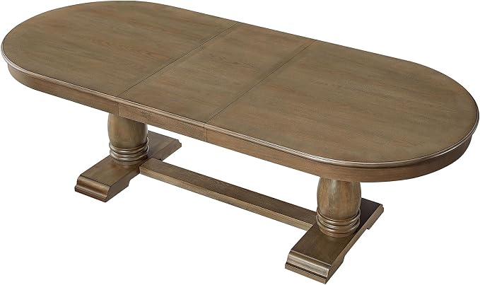 JUSTONE 94.06'' White Oak Extendable Oval Table, Great for Dining Room & Kitchen (Oak, 94.06'' Dining Table only)