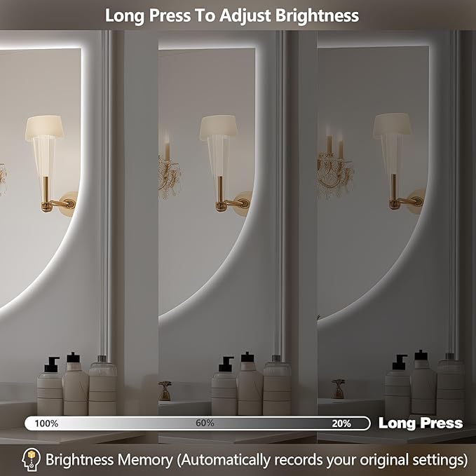 51x27 Inch LED Bathroom Mirror with Lights,Leaf LED Backlit Mirror Irregular,Anti-Fog,Dimmable Light,Asymmetrical Vanity Mirror for Makeup,UL Listed,Room Decor,Horizontal/Vertical