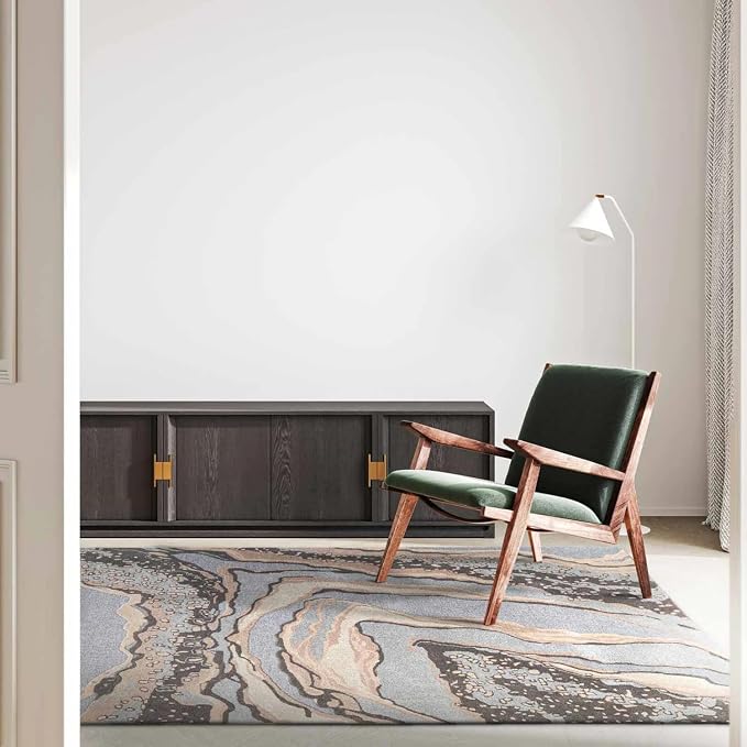 Hand Tufted Area Rug – Premium Soft Modern Carpet for Corridor Runner, entryway Runner, Gallery Area Rugs,Home Trendy Modern Home Rug 2'7" x 14' (Rectangular) Black,White