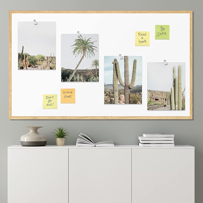 SIGNWIN Adhesive Canvas Poster Desert Landscape Tropical Palm Tree Saguaro Cactus Nature Wilderness Photography Modern Art Decorative Zen Relax/Calm Multicolor Scenic for Bedroom - 12"x16"x4