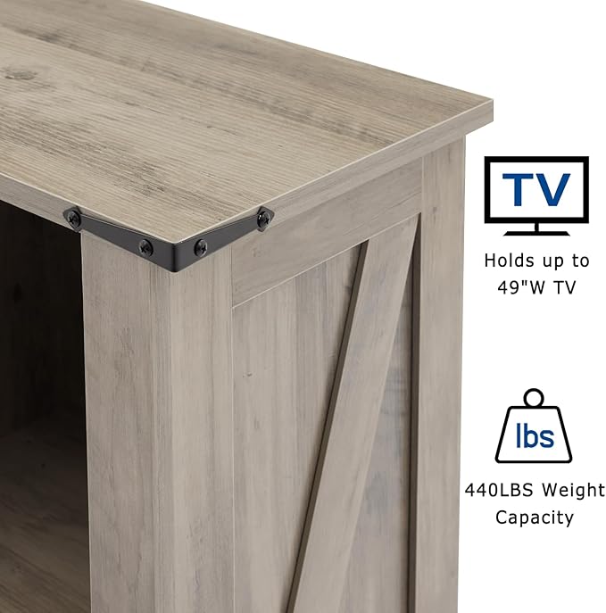 6 Cube Storage Organizer, 2 Tier Book Shelf with Led Lights, Farmhouse Book Shelves for Living Room, Horizontal Toy Storage Bookshelf, Wood Display Bookcase Cabinet for Bedroom, Office, Grey