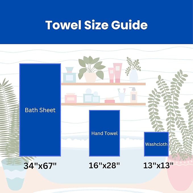 sea me at home Waffle Hand Towel – 100% Turkish Cotton, Quick-Dry, Soft and Absorbent Bathroom Towel (Powder Pink)