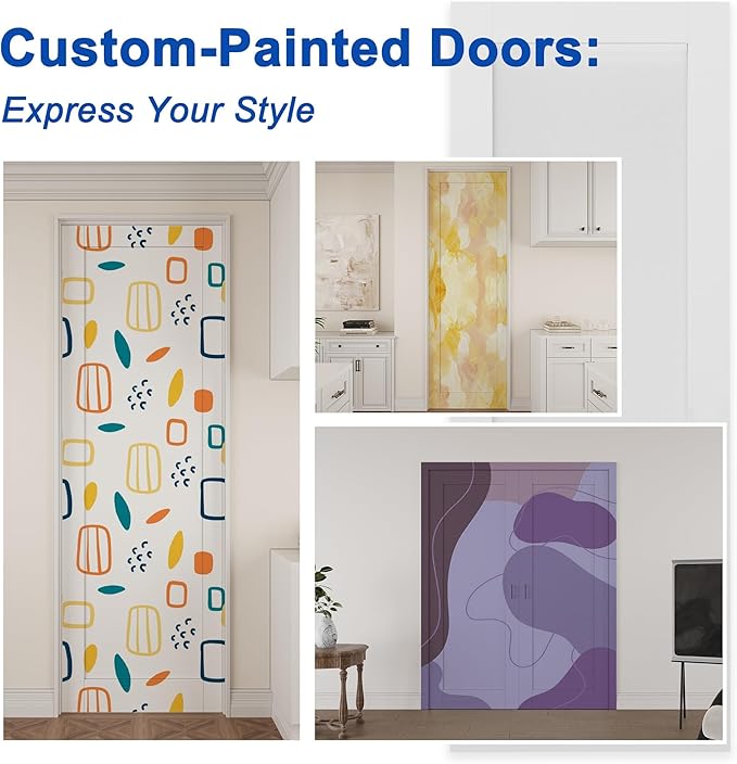 48" x 80" (Double 24" x 80") 2 Panel Arch Top All-Inclusive Soft Close & Solid Core Sliding Pocket Door, Pine Wood Door with Frame & Hardware Kit, Pocket Interior Doors for Home, Unfinished