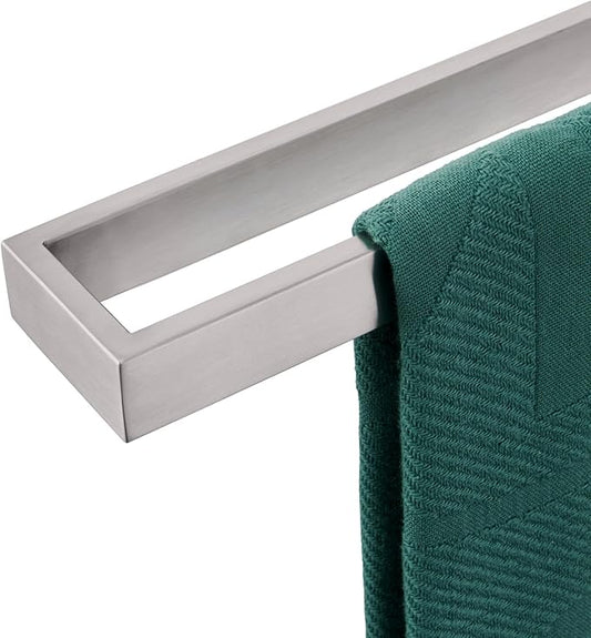 KOKOSIRI Towel Bar Brushed Nickel Bath Towel Hanger Holder 16-Inch Kitchen Rack Stainless Steel for Bathroom Hardware Wall Mount, 1 Pack B4008BR-L16