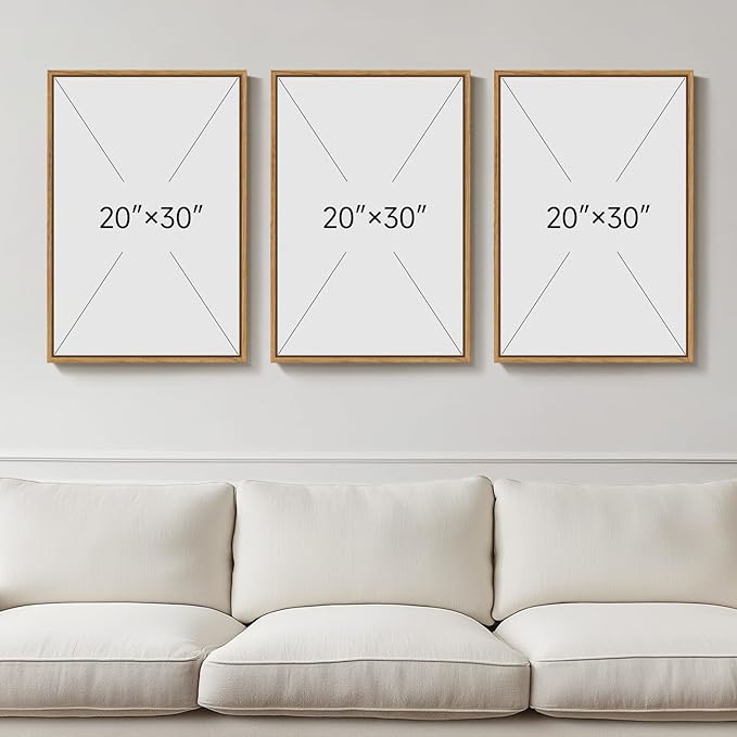 Framed William Morris Sage Green Wall Art Set of 3, Vintage Nature Green Floral Artwork Prints, Retro Botanical Wall Decor for Living Room, Bedroom, Hallway and Office, Total Size 30x60
