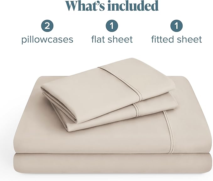 Bare Home California King Sheet Set - 1800 Ultra-Soft Microfiber Cal King Bed Sheets - Double Brushed - Deep Pockets - Easy Fit - 4 Piece Set - Bed Sheets (California King, Wheat)