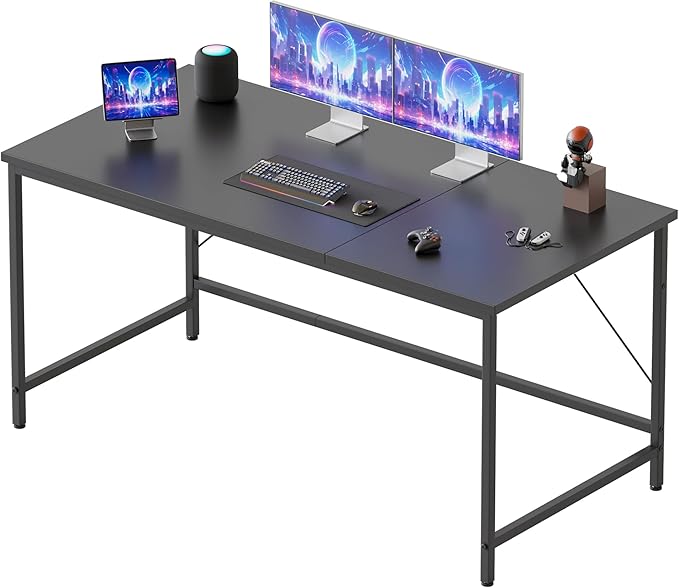 Mericonia 48 inch Computer Desk, Gaming Desk for Small Spaces, Modern Simple Style Table for Home Office, Study Student Writing Table