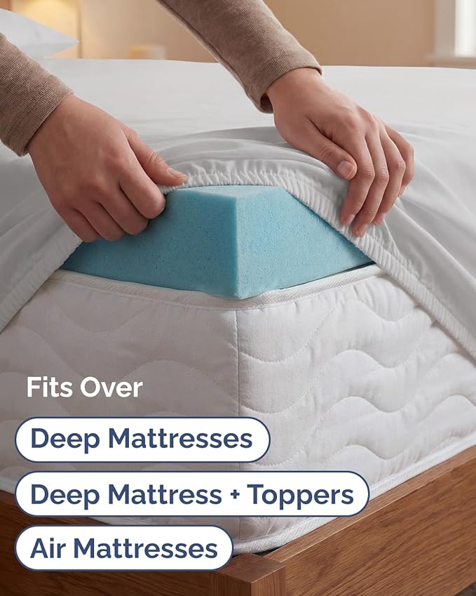 Extra Deep Twin XL Sheet Set - 4 Piece College Dorm Bed Sheets Set w/Extra Deep Pockets - Ultra-Soft, Comfy & Breathable Bedding for Women, Men, Kids & Teens - Wrinkle & Fade Resistant - French Grey