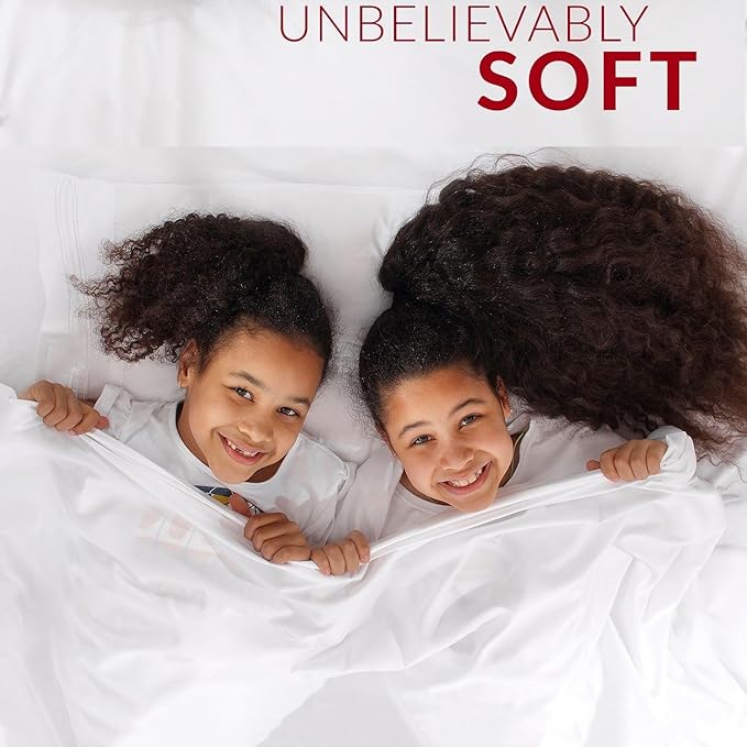 Mellanni Extra Deep Split King Sheets - 5 PC Iconic Collection Bedding - Hotel Luxury, Ultra Soft, Cooling Bed Sheets - Wrinkle, Fade, Stain Resistant (Split King, Gray)