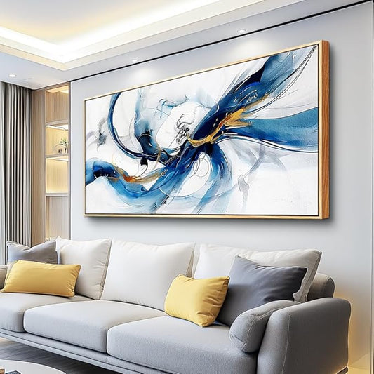 hyidecorart Canvas Prints Minimalism Decor Posters Wall Art For Living Room Large Wall Decor for Bedroom Abstract Painting Wall Artworks Hang Pictures For Office Decoration Wood Framed Hotel Mural