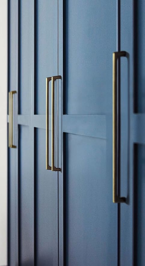 Goo-Ki Antique Brass Cabinet Pulls with 12.6''(320mm) Hole Centers, Retro Style Zinc Alloy Cabinet Handles for Dresser,Wardrobe,Cupboard- 6 Pack