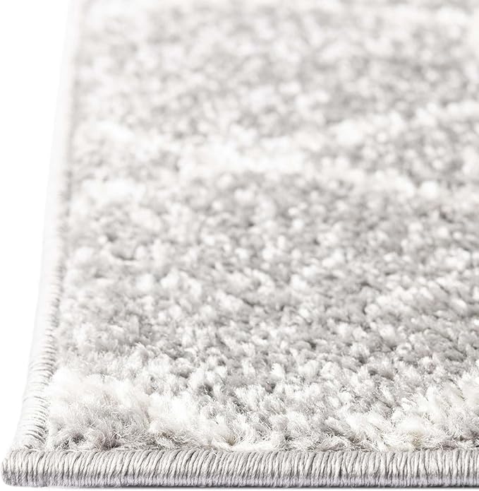 Unique Loom Trellis Frieze Collection Area Rug - Geometric (8' x 11', Light Gray/ Ivory)
