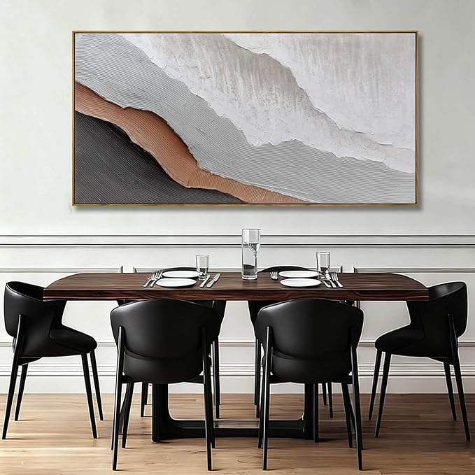 SOUGUAN Beach Canvas Wall Art Modern Artwork Simple Decorative Painting 29"x58" Large Pictures for Bedroom Office Decorations