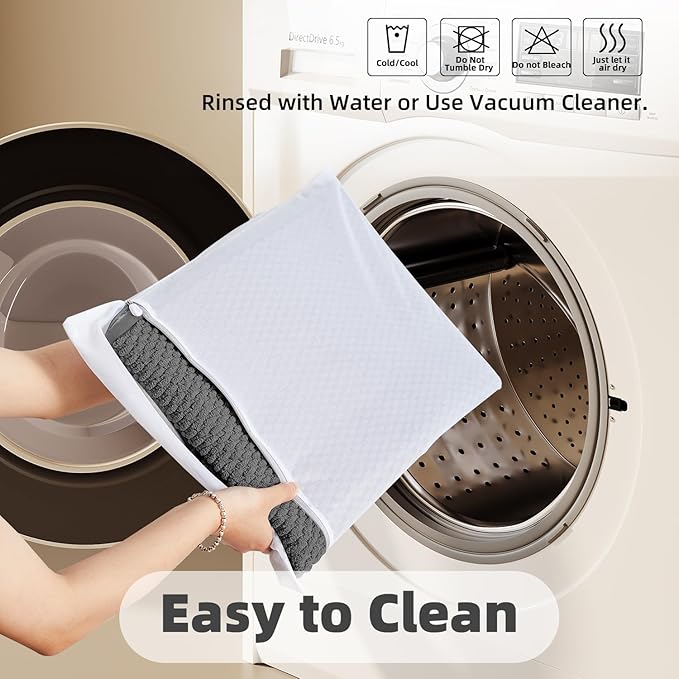 Bathroom Rugs Non Slip Washable, Super Absorbent Thin Bath Mat Quick Dry Low Pile Bathroom Rug, Dark Grey 24"x36"