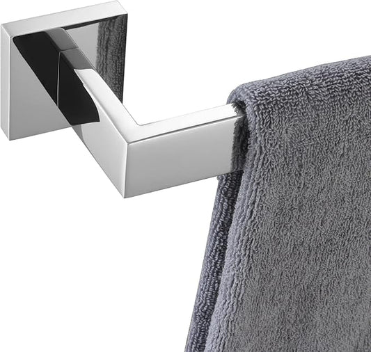 KOKOSIRI 12-Inch Single Towel Bar, Bathroom Kitchen Towel Holder, Wall Mounted SUS304 Stainless Steel Towel Rack, Polished Chrome, B4003CH-L12