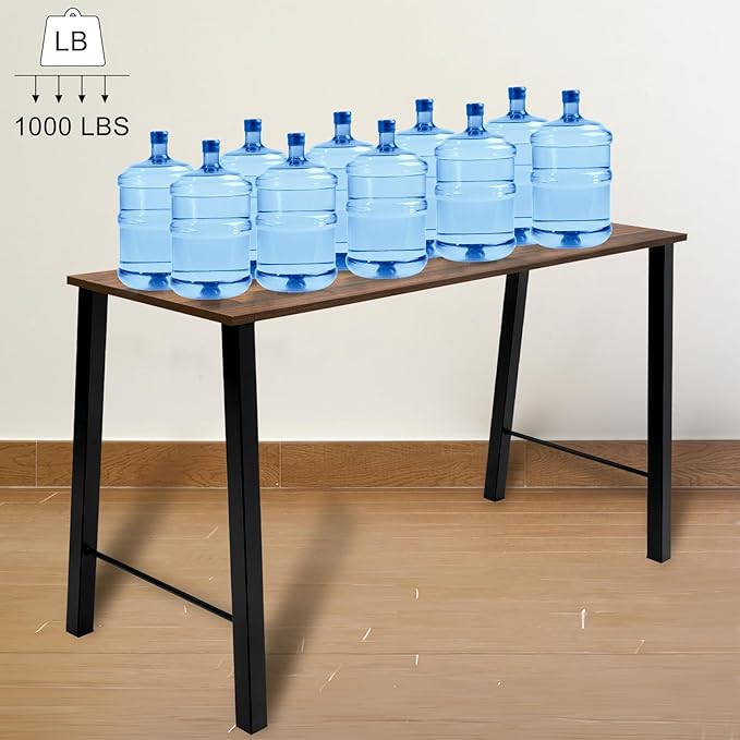 TC-HOMENY 30 inches Dining Table Legs Set of 2 Metal Legs Bench Legs Industry Coffee Table Desk