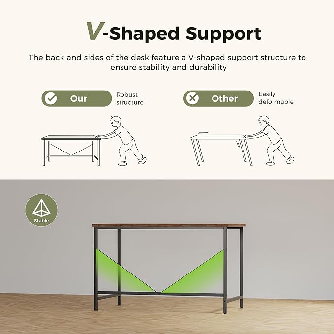Mericonia 32 inch Computer Desk, Gaming Desk for Small Spaces, Modern Simple Style Table for Home Office, Study Student Writing Table