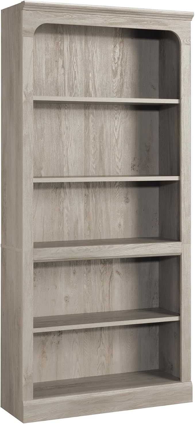 Sauder Select 5-Shelf Bookcase, Chalked Chestnut Finish
