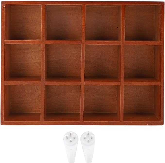 Omabeta Wood Desktop Organizer Vintage Multiple Compartments Storage Stationery Holder for Home and Office Solid Wood