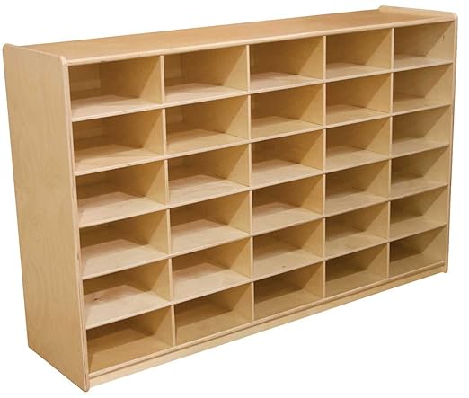 Wood Designs WD18569 (30) 5" Letter Tray Storage Unit without Trays, 36 x 58 x 15" (H x W x D)