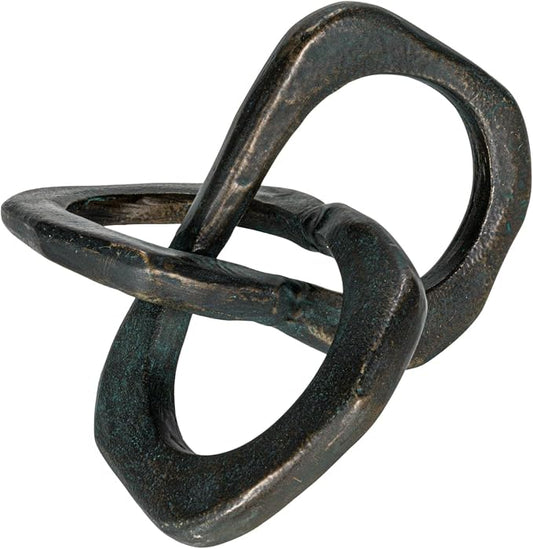 Bloomingville Antique Metal Knot Figurine, Black