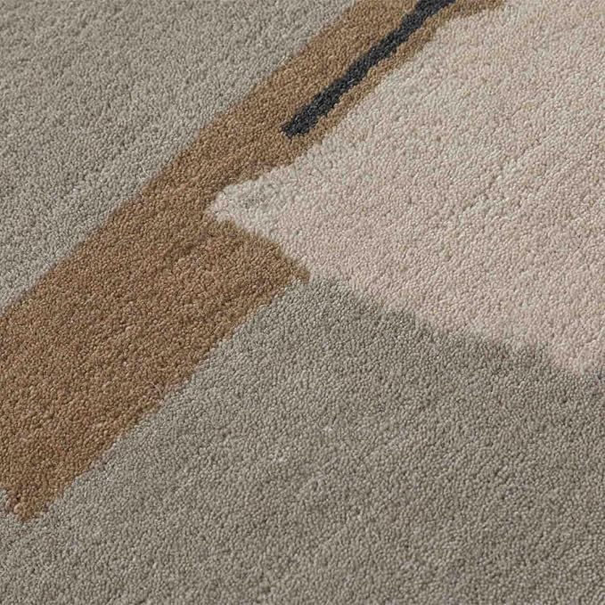 Hand Tufted Area Rug – Premium Soft Modern Carpet for Living Room, Bedroom & Home Trendy Modern Home Rug 4'7" x 6'7" (Rectangular) Red,Pink