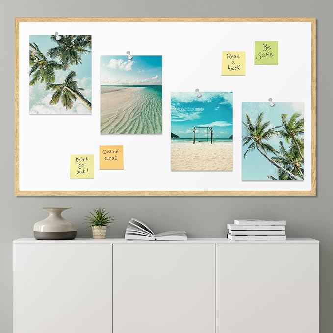 SIGNWIN Poster Set Black & White Saguaro Southwest Desert Tropical Cactus Floral Botanical Photography Modern Art Decorative Scenic Multicolor Nature Wilderness for Bedroom - 12"x16"x4