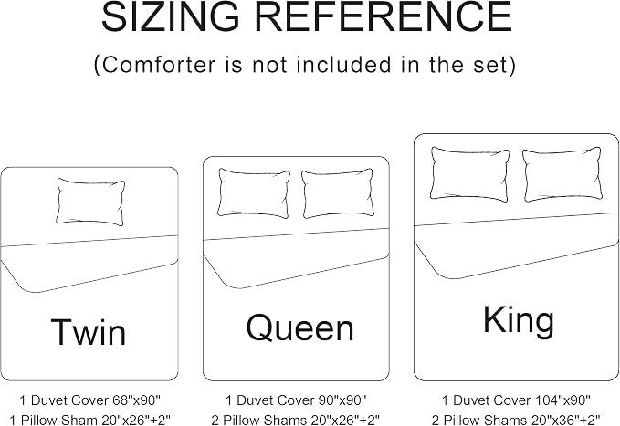 NTBAY 2 Pieces Duvet Cover Set Twin Size for Kids, Reversible Zipper Comforter Cover with 4 Corner Ties and 1 Pillow Sham, Soft Brushed Microfiber Comforter Cover Set with Black and White Ink Printed