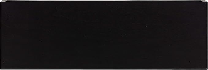 Kate and Laurel Havlock Modern Floating Shelves, Set of 2, Black, Sophisticated Storage and Display Shelves for Wall