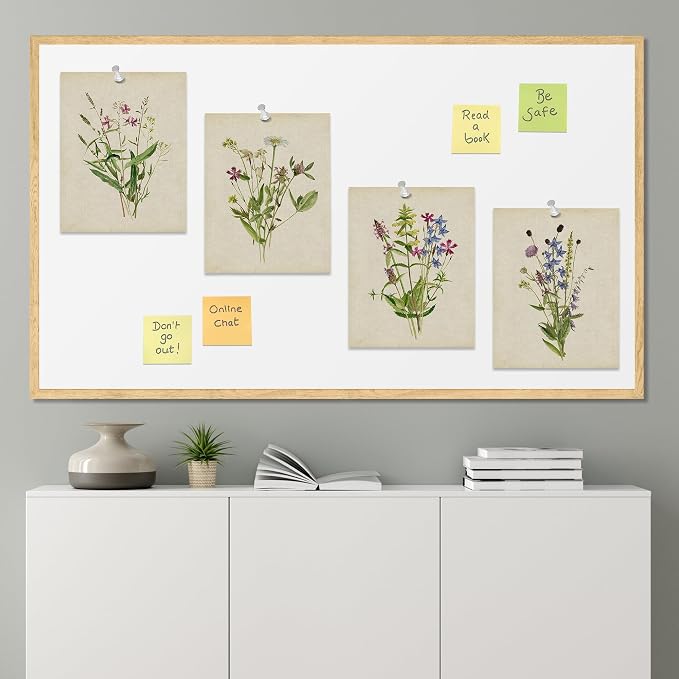 SIGNWIN Adhesive Canvas Poster Watercolor Floral Botanical Vintage Minimalist for Living Room, Bedroom, Office - 8"x10"x 4
