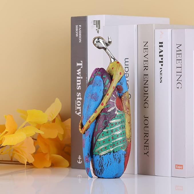 SHENGTIAN Yoga Statues Figurines for Home, Colorful Abstract Women Figurines, Minimalist Abstract Art Woman Statues, Modern Living Room Room Porch Centerpieces Bookcase Entryways Desktop Decor Crafts