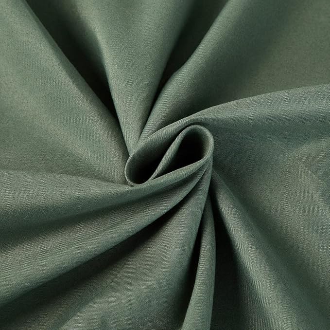 Omelas Sea Spray Green Duvet Cover Set Twin Size Modern Minimalist Style Solid Colored Bedding Sets Soft Microfiber Quilt Covers with Zipper Closure Corner Ties,No Comforter WJL-OMUS-SJT-123GN-Twin