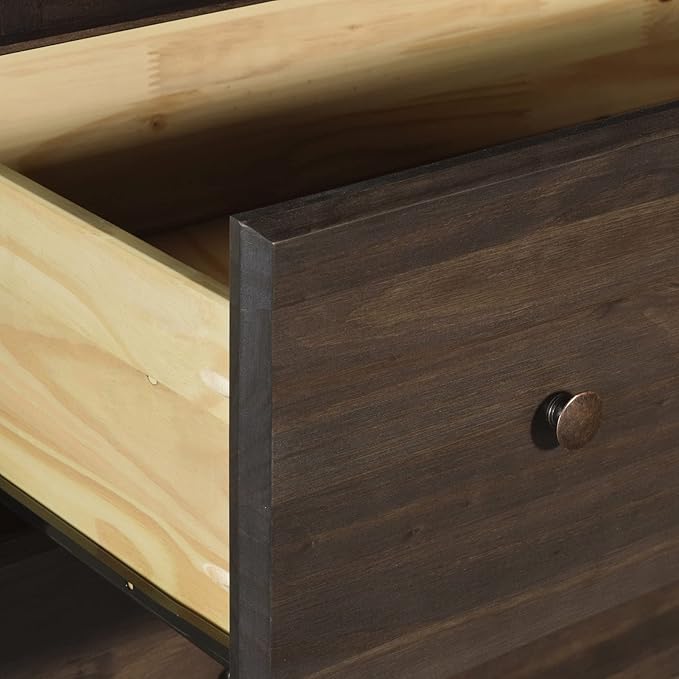Grain Wood Furniture Shaker 6-Drawer Dresser, Solid Wood with an Expresso Finish