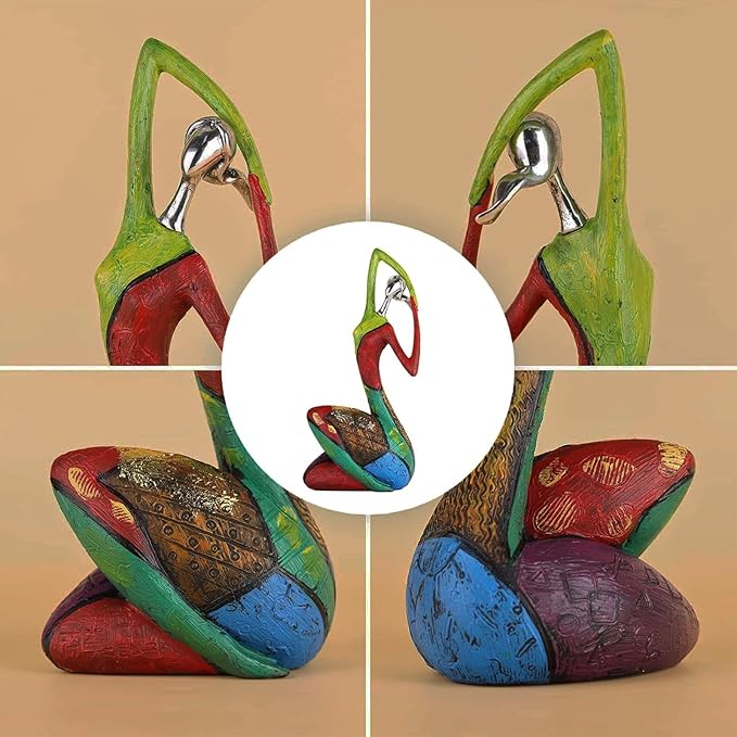 Yoga Statues Figurines for Home, Colorful Abstract Women Figurines, Minimalist Abstract Art Woman Statues, Modern Living Room Room Porch Centerpieces Bookcase Entryways Desktop Decor Crafts