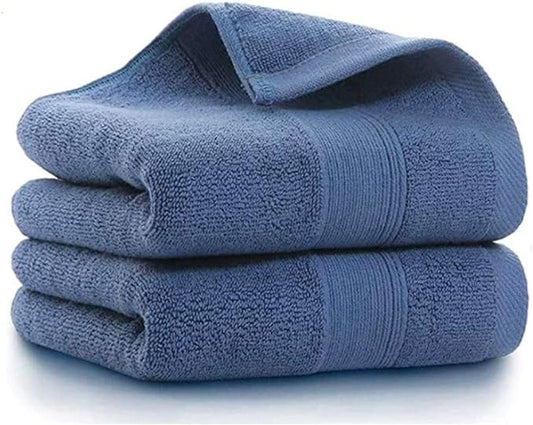 LRUUIDDE Bathroom Hand Towels 2 Set,Cotton Hand Towel for Bath, Hand, Face, Kitchen, Super Soft, Highly Absorbent, Machine Washable, Size 14" x 30" (Blue)…