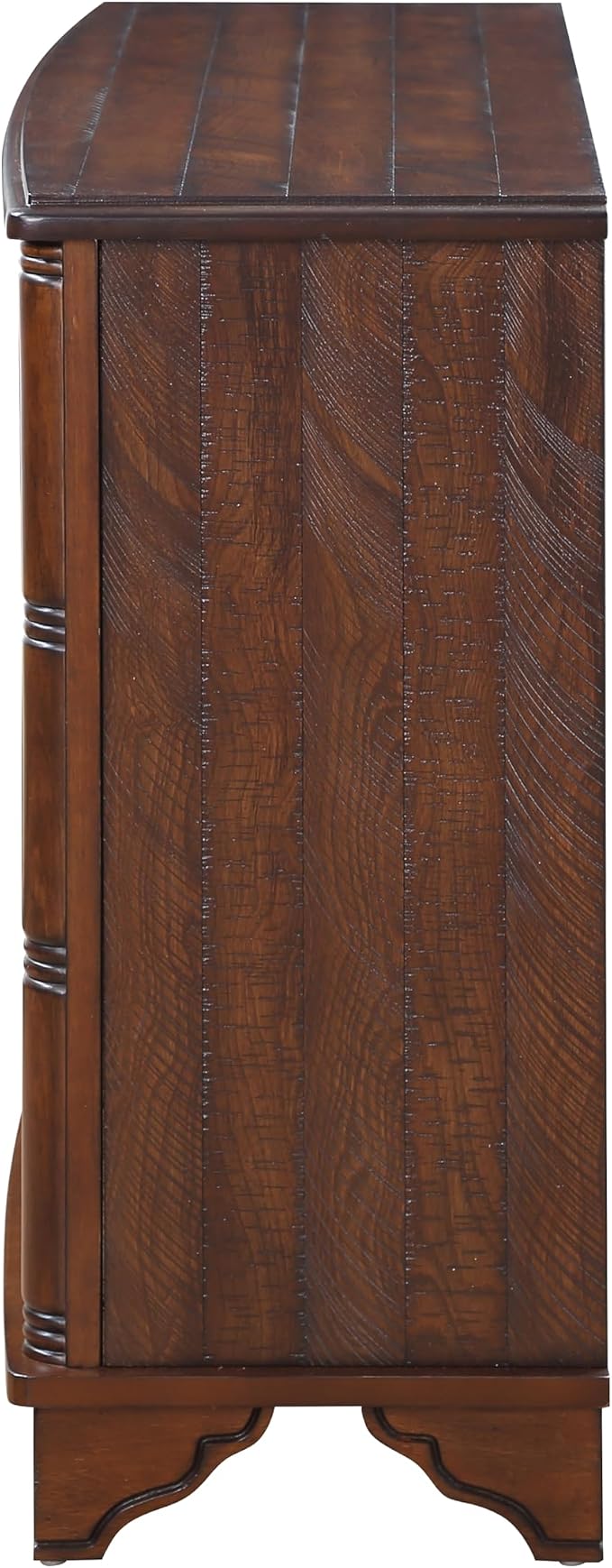 40" Retro Sideboard Storage Cabinet with 2 Doors, Wooden Console Table with Adjustable Storage Shelf, Sofa Couch Table for Hallway, Entry Way, Living Room, Dining Room, Light Espresso