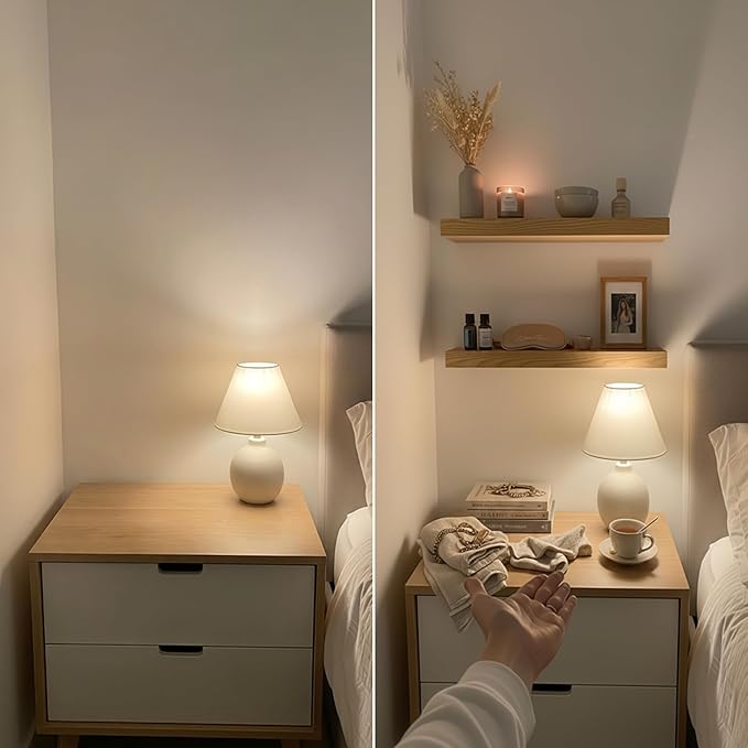 BAOBAB WORKSHOP Natural Wood Floating Shelves for Wall 36 Inches Long, Heavy Duty Wall Shelf for Bedroom, Solid Wooden Bathroom Shelf Large Kitchen Farmhouse, Oak Floating Shelf, 36W × 6.7D, Set of 2