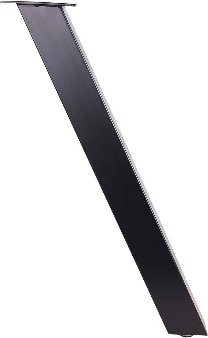 4PCS x 28" Angled Steel Dining Table Legs, Steel Coffee Table Legs, Office Table Legs,Computer Desk Legs,Industrial Kitchen Table Legs,Black
