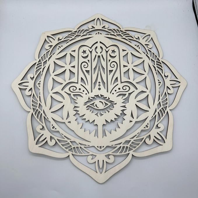 PawwJoy Geometry Wood Wall Art Hanging Decoration Collection Creative Abstract Ornament Wall Sculpture for Room Office- Style E