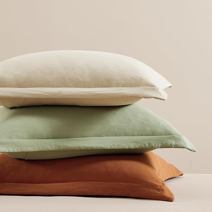 WRENSONGE Full Size Comforter Sets- 7 Pieces Sage Green Bed in a Bag Full Size Bedding Sets with Fitted Sheet, Flat Sheet, 2 Pillow Shams, 2 Pillowcases