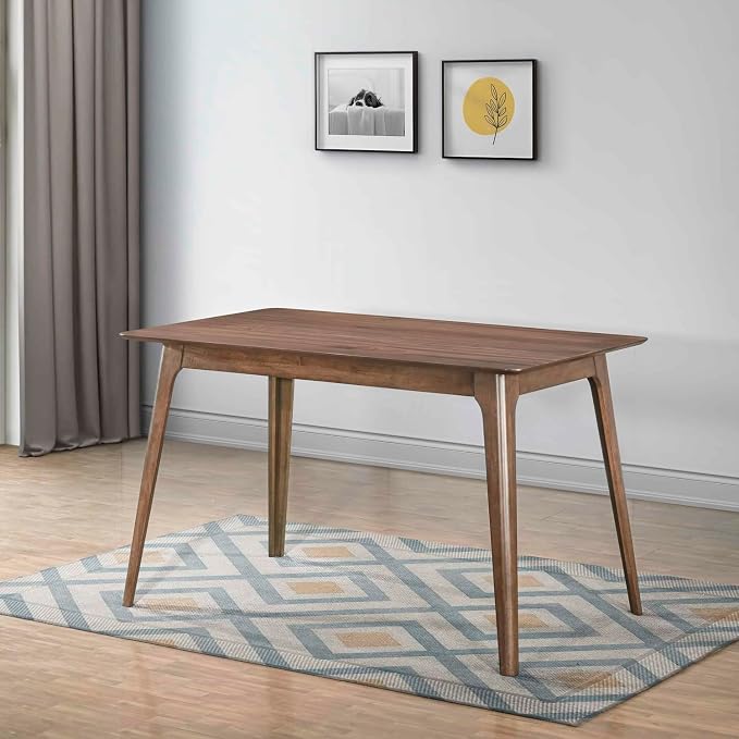 New Classic Furniture Oscar Wood Counter Height Table, Walnut