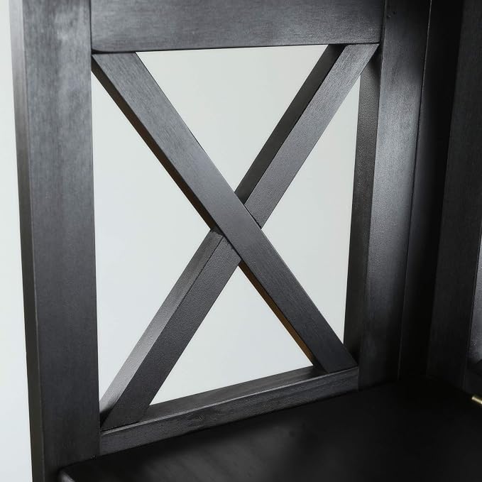 Montego 5-Shelf Bookcase-Black