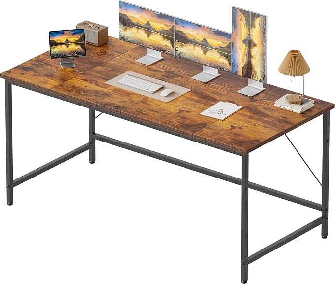 Mericonia 55 inch Computer Desk, Gaming Desk for Small Spaces, Modern Simple Style Table for Home Office, Study Student Writing Table