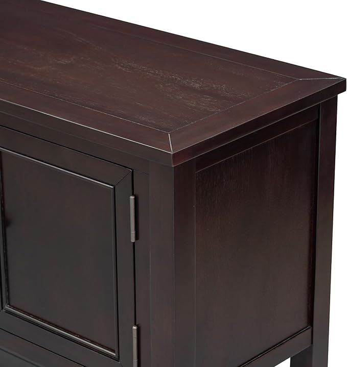 Merax Console Sofa Table Sideboard with Storage Drawers Cabinets and Bottom Shelf for Living Room, Kitchen, Entryway/Hallway, Espresso
