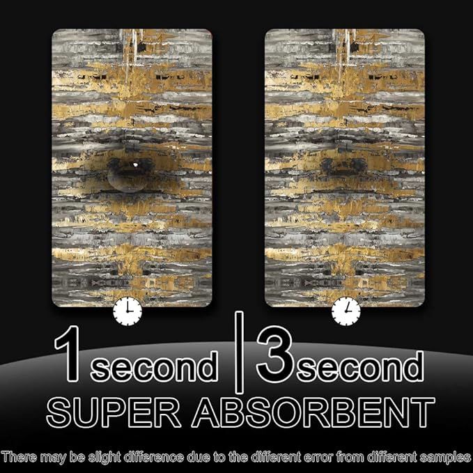 Bath Mat Rug,Gray Gold crackNon Slip Quick Dry Super Absorbent Thin Bathroom Rugs Fit Under Door-Easy to Clean Bathroom Floor Mats-Shower Rug for Shower Sink Bathtub(16" x 24"in)