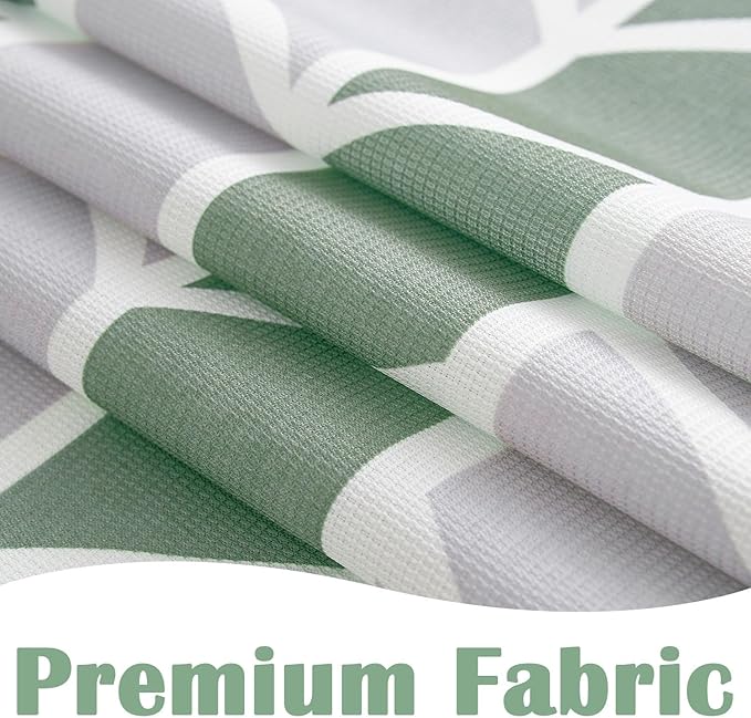 jinchan Green and White Shower Curtain Chevron Arrow Geometric Farmhouse Shower Curtains for Bathroom Waterproof Fabric Shower Curtain Modern Shower Curtain Set with Hooks 70x72 inches