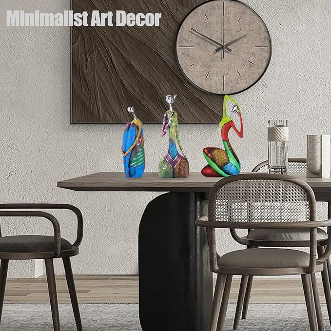 Minimalist Abstract Yoga Art Woman Statues and Sculptures, Creative Full-Color Oil Painting Art Female Statue, Modern Living Room Room Porch Centerpieces Bookcase Entryways Desktop Decor Crafts